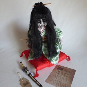 OOAK 13” RINGU THE RING JAPANESE KNEELING GOTHIC HORROR DOLL PROP ODDITY
